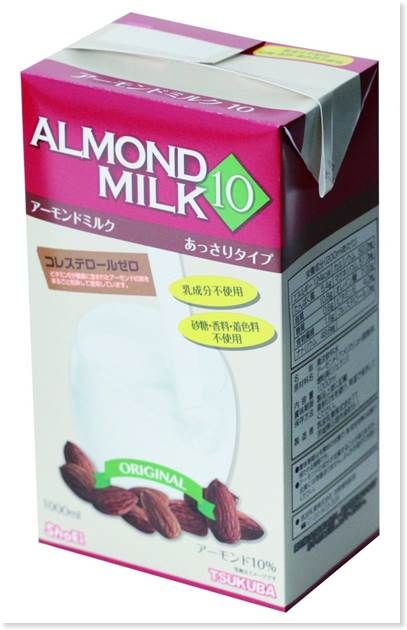 筑波乳業のアーモンドミルク(砂糖不使用)1000ml