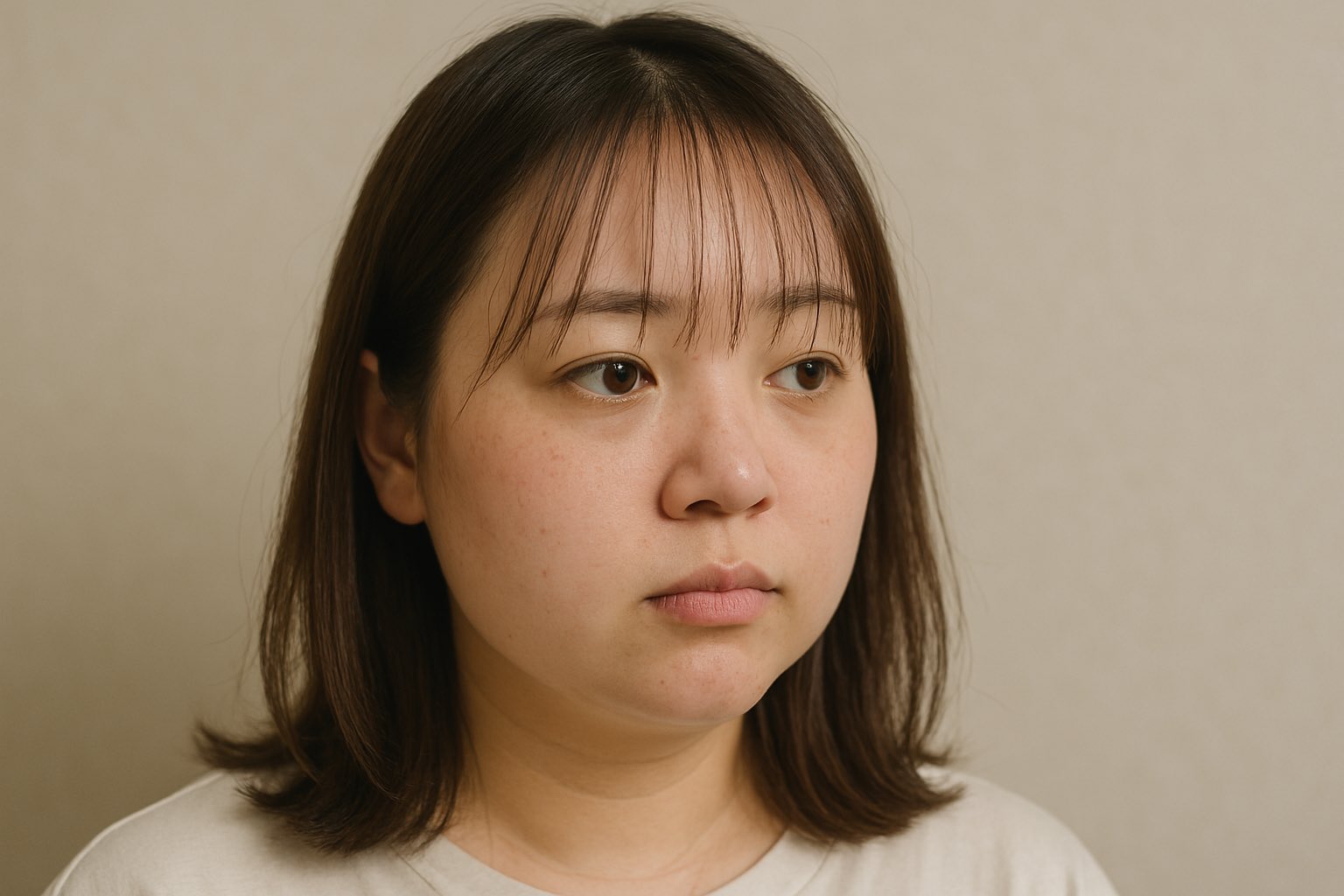 丸顔にシースルーバングは本当に似合わないのか?